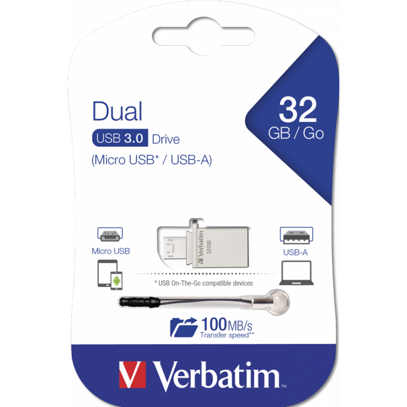 VERBATIM CLé USB OTG USB 3.0 / 32 GO V-49826 1