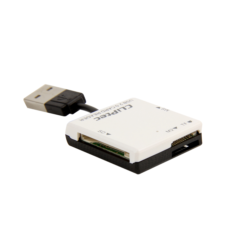 cliptec LECTEUR DE CARTES BASIC-4 USB 2.0 RZR507