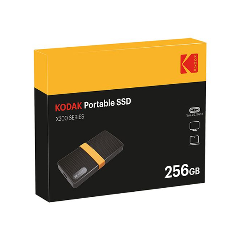 Kodak DISQUE DUR SSD PORTABLE DE 256GO, X200 SERIES 500 MB/S 1