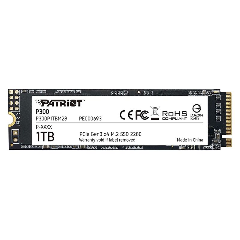 Patriot DISQUE DUR INTERNE SSD 1TB P300 M.2 PCIE GEN3X4 1