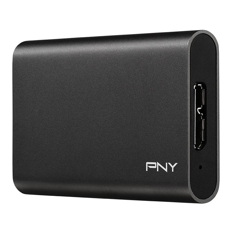PNY DISQUE SSD PORTABLE EXTERNE ELITE USB 3.1 / 960 GO / NOIR
