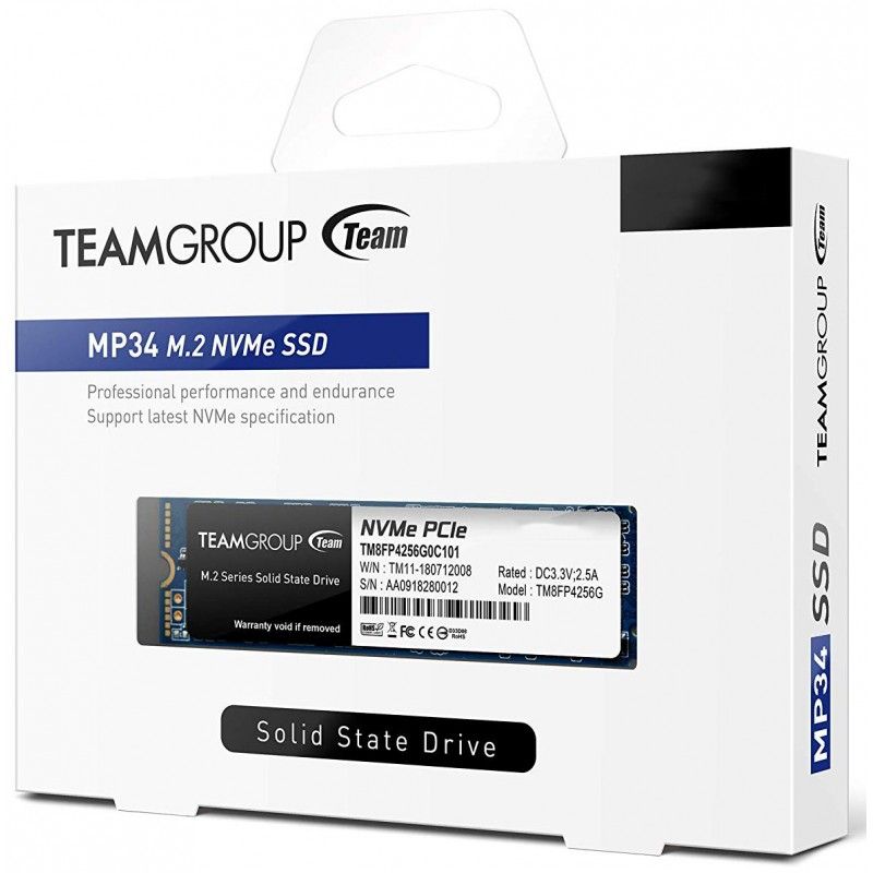 Team group DISQUE DUR INTERNE SSD 1TB TEAM MP34 M.2 2280 NVME PCIE3.0X4