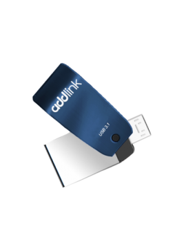 ADDLINK CLé USB T55 OTG 2EN1 USB 3.1 + MICRO USB 32GO BLEU AD32GBT55B3 1