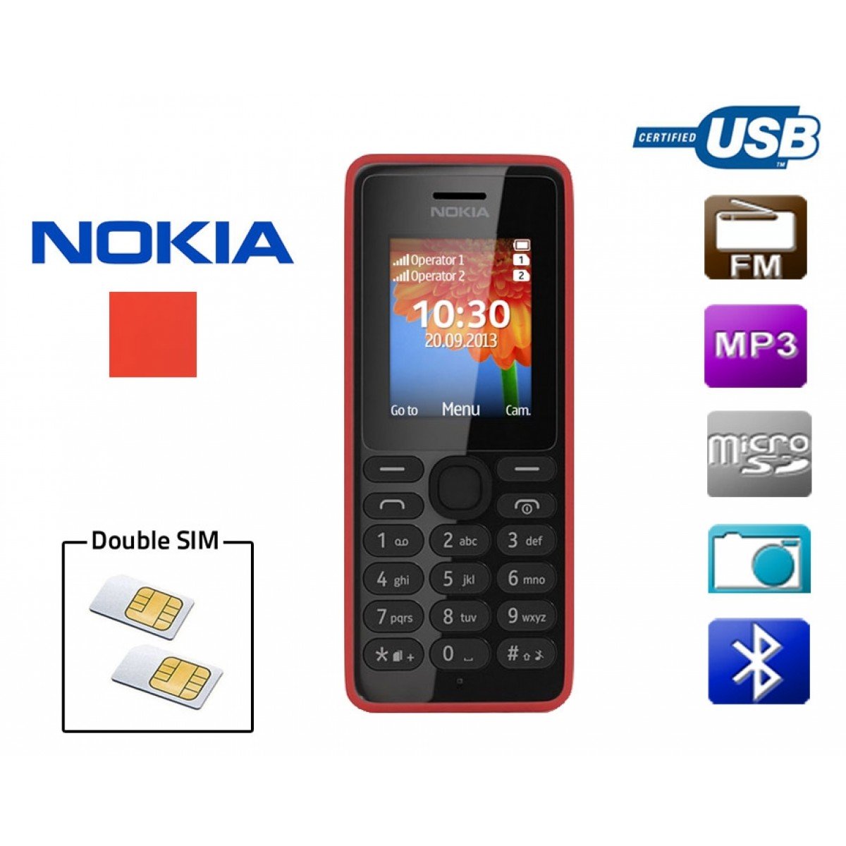 NOKIA Téléphone portable 108 Double SIM 2