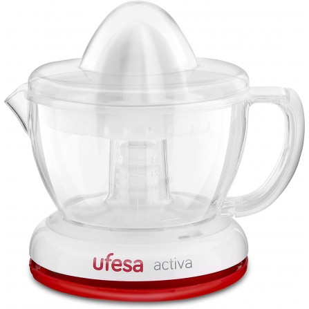 Presse-Agrumes Électrique UFESA - 0.7 Litres - 40 Watt - Blanc/Rouge (EX4934 Activa)