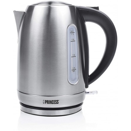 Bouilloire électrique PRINCESS - 2200 Watts - 1,7 Litres - Inox (236018)