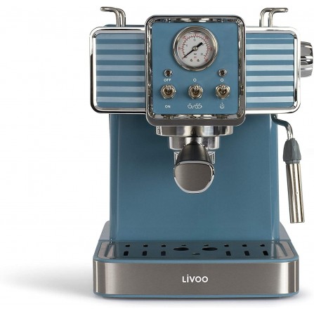 LIVOO MACHINE à CAFé EXPRESSO 1350W BLEU