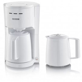 Cafetière Isotherme 2 Pots Severin - Blanc (KA9256)