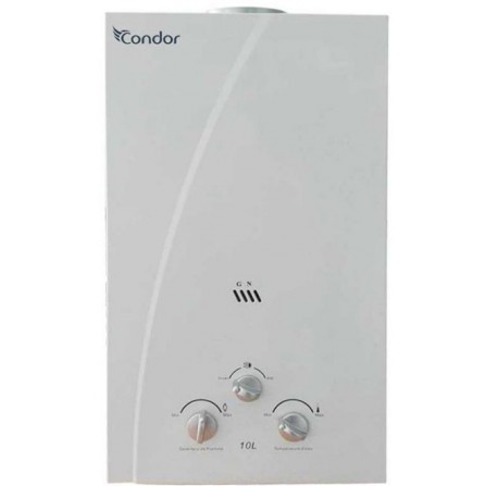 Chauffe Bain CONDOR 10 Litres Gaz Naturel - Blanc (CJN10-C100)