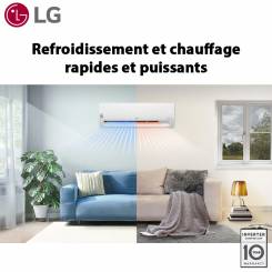 LG CLIMATISEUR INVERTER DUALCOOL E-LOOK 12000 BTU CHAUD & FROID (D12TEH)