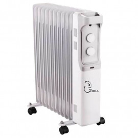 Radiateur à Bain D'huile Coala Compact BH1500 7 éléments 1500W Blanc