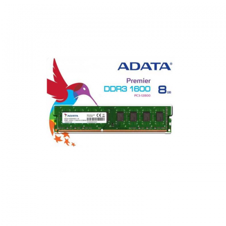 ADATA Barette Mémoire 8GB DDR3 pour Ordinateur de bureau - AD3U1600W8G11-R