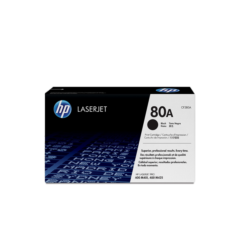 HP 80A toner LaserJet noir