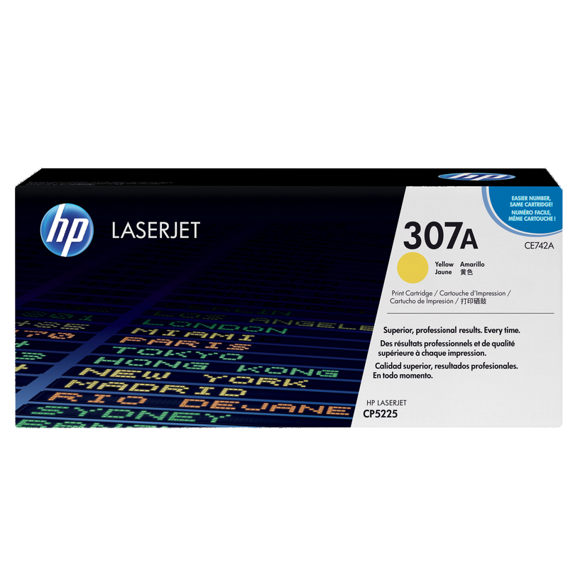 HP 307A toner LaserJet jaune