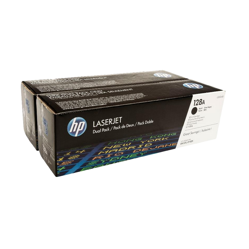 Pack de 2 toners LaserJet noir HP 128A