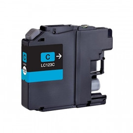 Cartouche Jet D'encre Brother Adaptable LC123  - Cyan