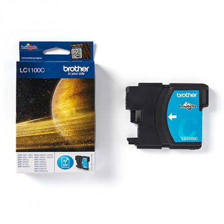 Cartouche Jet d'encre Originale Brother LC1100C pour Brother DCP385C , 6890CW - Cyan (325 Pages)