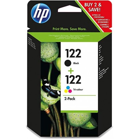 HP Pack Cartouches d'encre noir et couleurs HP 122 - CR340HE