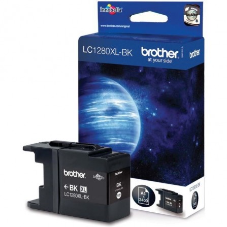 Cartouche Jet d'encre Originale Brother LC1280XLBK pour Brother MFC-J6510DW , MFC5910DW - Noir (2400 Pages)