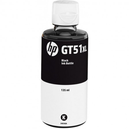 HP Bouteille d'encre Authentique GT51XL 135 mL Noir (X4E40AE)