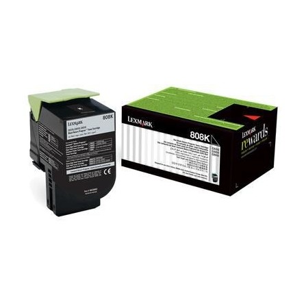 Toner Original Lexmark 808K Black CX310,410,510 (1K) - 80C80K0