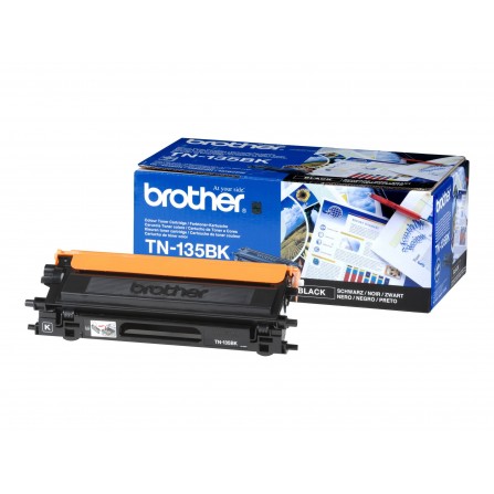 Toner Original Brother LaserJet TN135BK pour Brother HL-4040CN , MFC 9440CN - Jaune (5000 Pages)