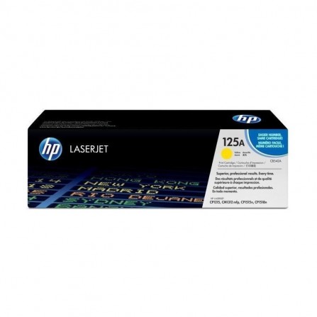 Toner Original HP LaserJet CB542A pour HP 125A - Jaune