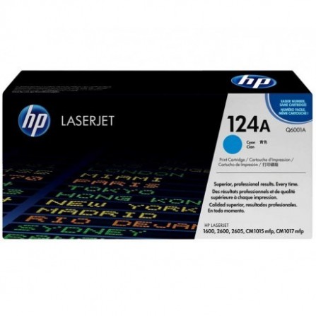 Toner HP Laserjet 124A Originale Cyan Q6001A