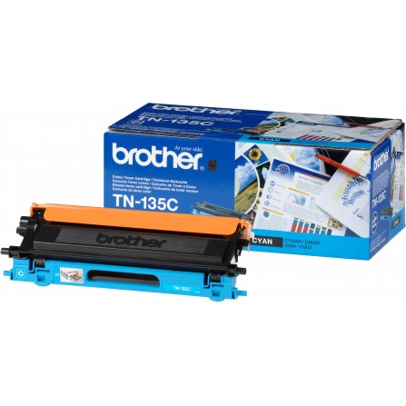 Toner Original Brother LaserJet TN135C pour Brother HL-4040CN , MFC 9440CN - Cyan (4000 Pages)