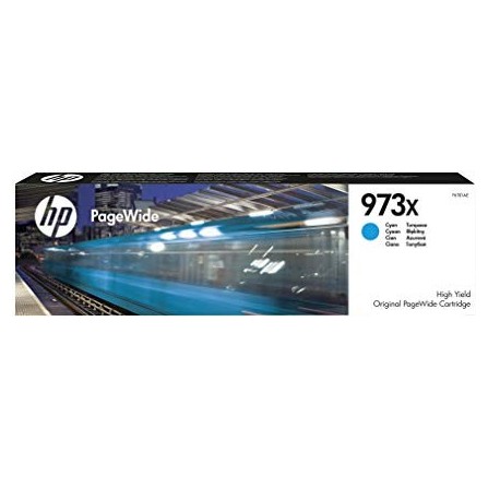 Toner HP original F6T81AE pour HP 973X PageWide - Cyan
