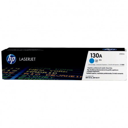 Toner Original HP LaserJet CF351A pour HP 130A - Cyan