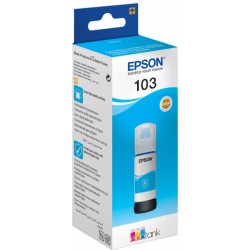 EPSON BOUTEILLE D'ENCRE ORIGINAL ECOTANK 103 - CYAN (C13T00S24A)