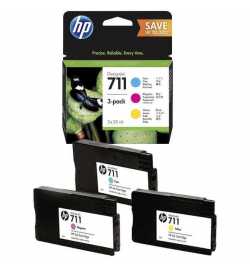 HP PACK DE 3 CARTOUCHES D'ORIGINE 711 - COULEURS
