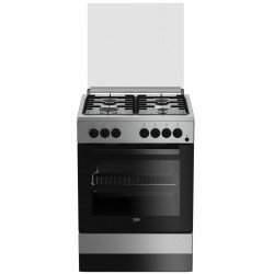 Cuisinière Beko Inox / 4 Feux / 60 cm