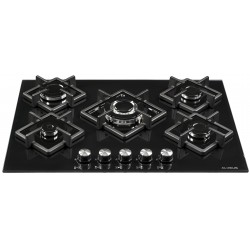 Franco PLAQUE DE CUISSON 70353-BF 5 FEUX 70 CM NOIR