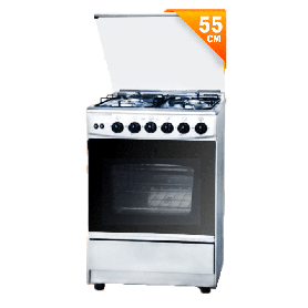 Cuisinière à gaz UNIONAIRE  55cm silver