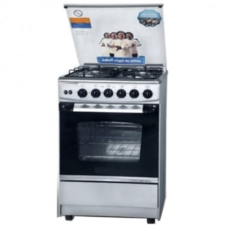 Cuisinière à Gaz UnionAire 4 feux 55cm - Inox (C5555S3V-FC-431L)