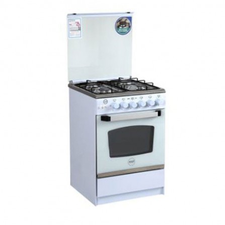 Cuisinière à gaz Azur 4 feux 60cm-Blanc (AZ6060W)