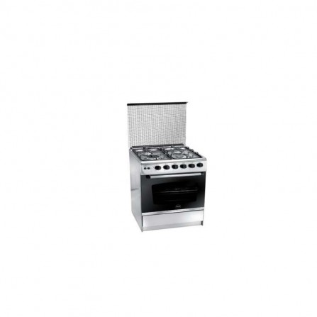 Cuisinière à gaz Azur 4 feux 60cm Full Inox (AZ6060INX)