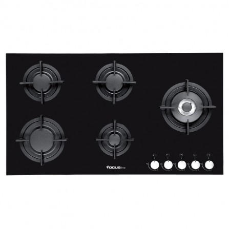 FOCUS PLAQUE DE CUISSON F8179B Vitrocrystal 5 feux 90cm