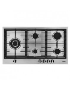 Plaque de Cuisson FOCUS QUADRA 90 5 Feux 90 Cm Inox