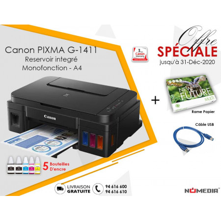 CANON IMPRIMANTE à RéSERVOIR INTéGRé COULEUR PIXMA G1411