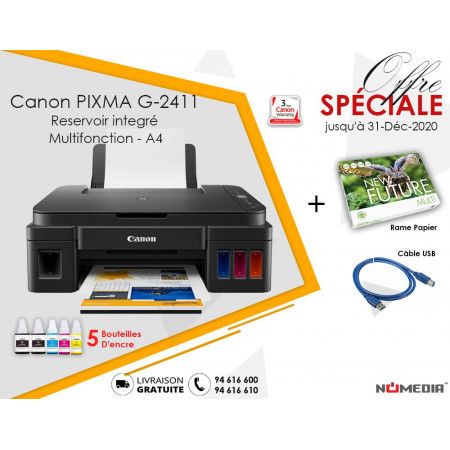 Imprimante Canon PIXMA G2411 Ecotank-Multifonction - 2024 - TOGO  INFORMATIQUE