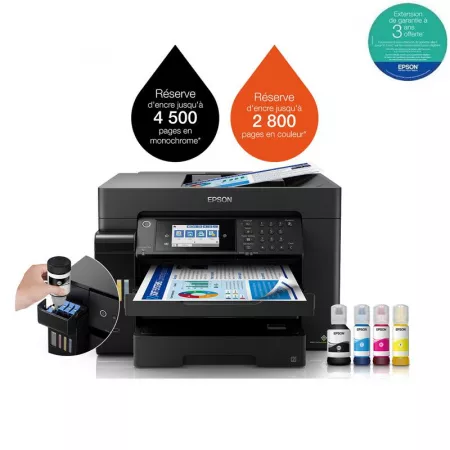 EPSON IMPRIMANTE JET D'ENCRE à RéSERVOIR INTéGRé ECOTANK L15160 4EN1 WIFI