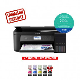 EPSON Imprimante Jet d'Encre à Réservoir Intégré ECOTANK ITS L4160 3En1 Couleur