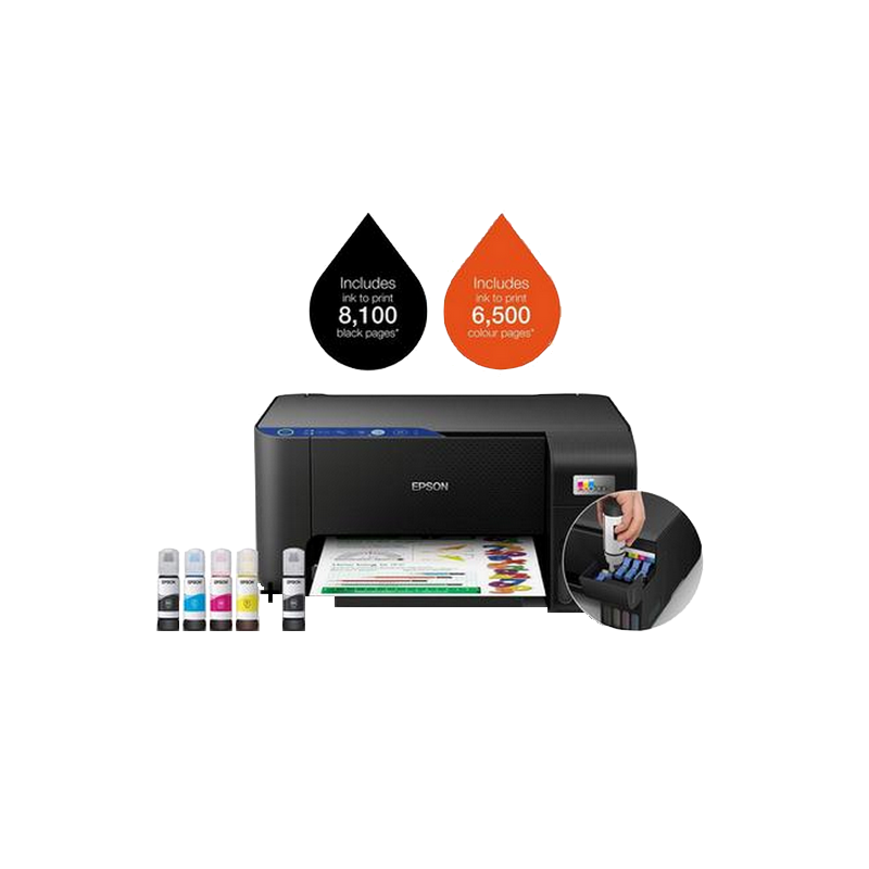 EPSON IMPRIMANTE MULTIFONCTION à RéSERVOIR INTéGRé 3EN1 COULEUR ECOTANK L3251 / WIFI 