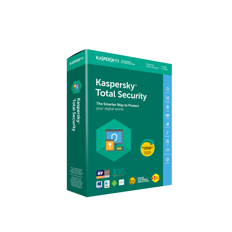 Antivirus KASPERSKY Internet Security 2019 - 1 an / 10 Pc