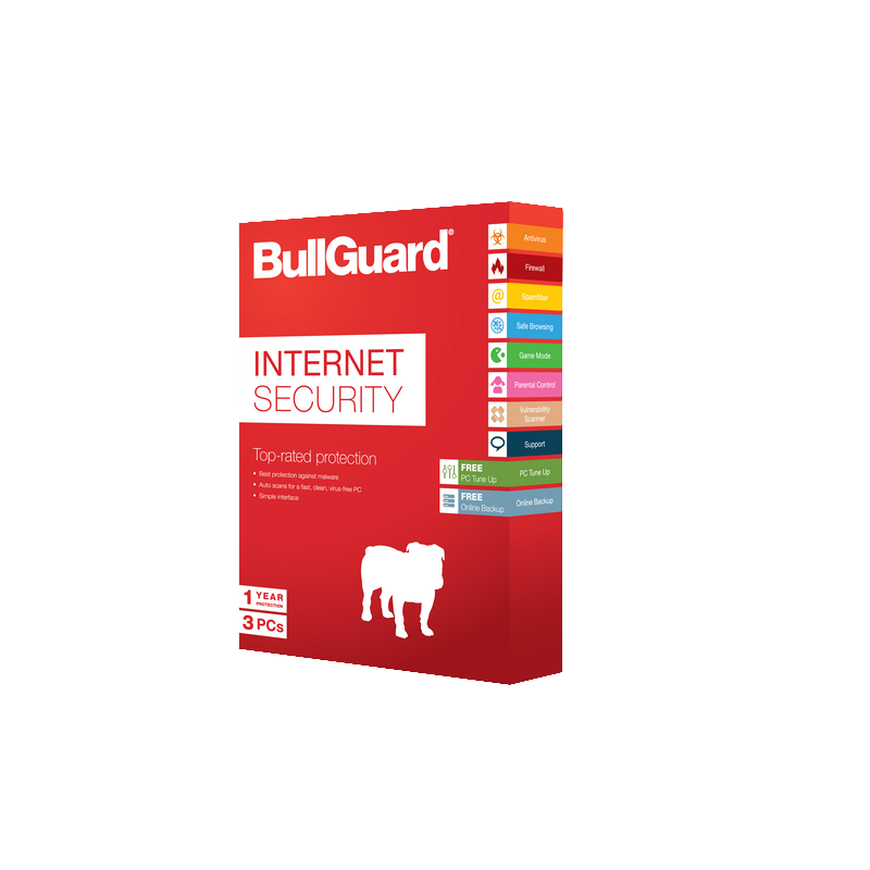 AntiVirus BULLGUARD Internet Security 3 Poste - 1 an