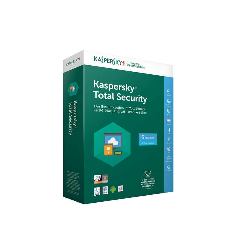 Antivirus KASPERSKY Internet Security 2019 - 1 an / 5 Pc