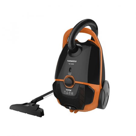 Tornado TVC-1600W, Aspirateur avec Sac en toile 1600 Watts en Orangé